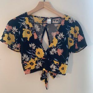 H&M Floral Crop Top